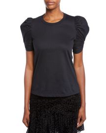 A L C  Kati Puff-Sleeve Crewneck Tee at Neiman Marcus